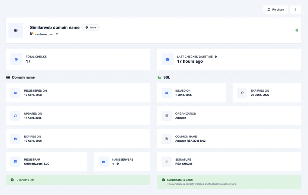 Domain name Similarweb Bryzora 02 13 2026 06 08 PM - bryzora monitoring