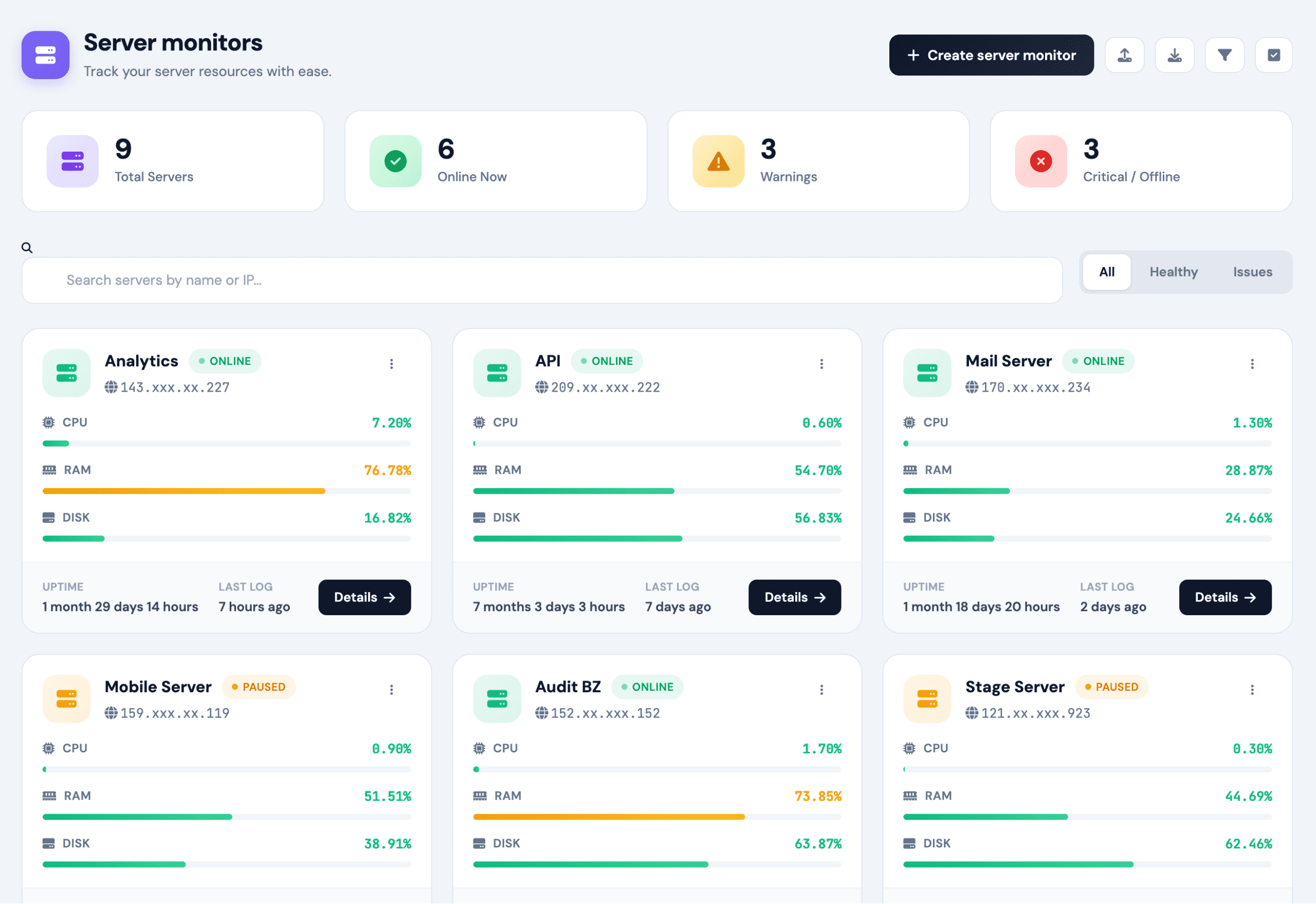 qServer monitors Bryzora scaled - bryzora monitoring